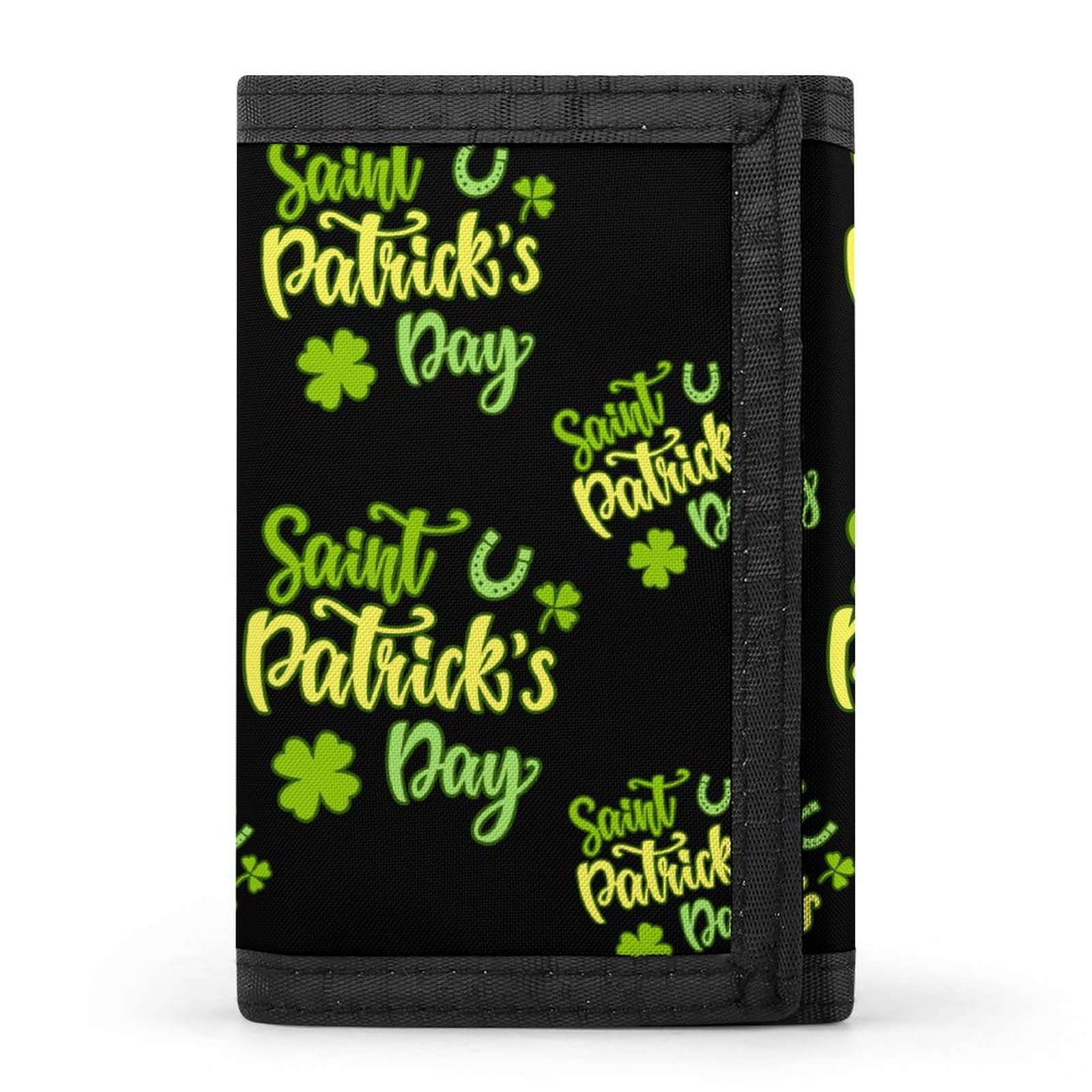 Saint Patricks Day Trifold Wallet Ultra Thin Card Holder Purse with Funny Graphic for Men Women