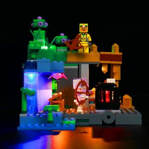 VONADO LED Light Compatible with Lego Minecraft The Skeleton Dungeon 21189, Minecraft Lego Lighting Set Compatible with Lego 21189 (No Model)