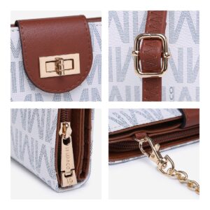 MKP COLLECTION Women Fashion Small Crossbody Shoulder Bag Cell Phone Zip Wallet Purse and Handbags Clutch with Credit Card Holder and Chain Strap