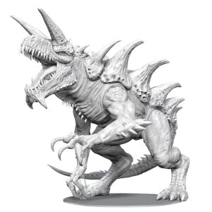 dungeons & dragons d&d nolzur's marvelous miniatures: gargantuan tarrasque - unpainted figure, rpg, display or use with your tabletop roleplaying games