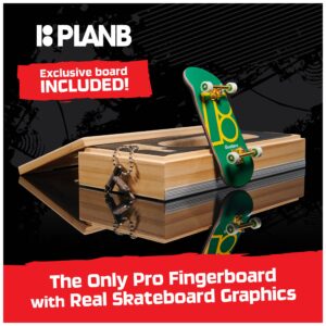 TECH DECK, Plan B Pro Series Finger Board with Storage Display, Built for Pros; Authentic Mini Skateboards, Kids Toys for Ages 6 and up