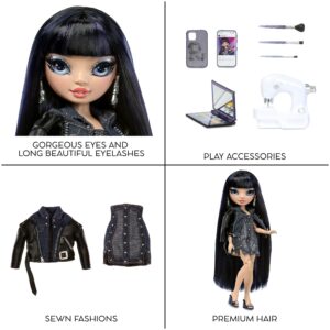 Rainbow High Kim- Denim Blue Fashion Doll. Fashionable Outfit & 10+ Colorful Play Accessories. Great Gift for Kids 4-12 Years Old and Collectors.