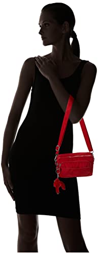 Kipling Womens Women's Merryl 2-in-1 Convertible Bag, Removable Shoulder Strap, Nylon Crossbody Bag, Cherry Tonal, 7.75 L x 5 H 3 D US