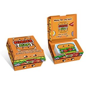 Blue Orange Games Burger ASAP! Card Game - Family or Kids Speed Matching Party Game for 2 to 5 Players. Recommended for Ages 7 & Up.