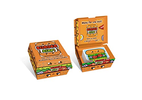 Blue Orange Games Burger ASAP! Card Game - Family or Kids Speed Matching Party Game for 2 to 5 Players. Recommended for Ages 7 & Up.