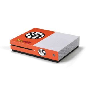 skinit decal gaming skin compatible with xbox one s console - officially licensed dragon ball z goku iconic kanji symbol design