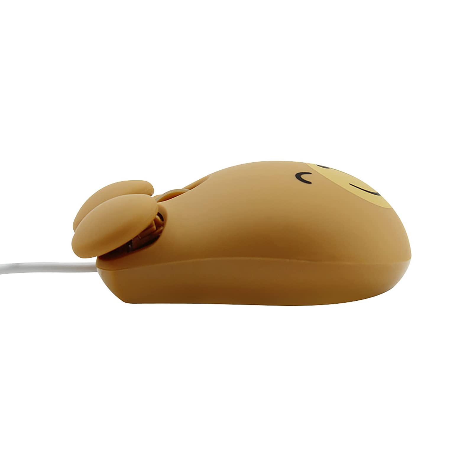 Sokelinn-six Wired Cute Mouse, USB Wired Mause for Kids with Lovely Cartoon Shaped, 1600PDI 3 Buttons Ergonomic Mini Mice for PC Laptop Desktop (Brown Bear)