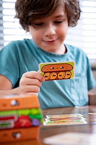 Blue Orange Games Burger ASAP! Card Game - Family or Kids Speed Matching Party Game for 2 to 5 Players. Recommended for Ages 7 & Up.