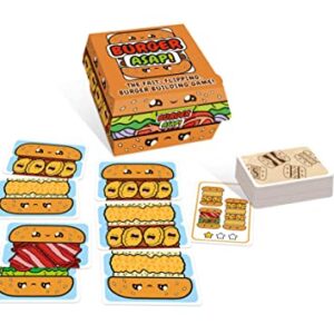 Blue Orange Games Burger ASAP! Card Game - Family or Kids Speed Matching Party Game for 2 to 5 Players. Recommended for Ages 7 & Up.