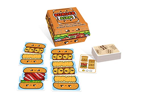 Blue Orange Games Burger ASAP! Card Game - Family or Kids Speed Matching Party Game for 2 to 5 Players. Recommended for Ages 7 & Up.