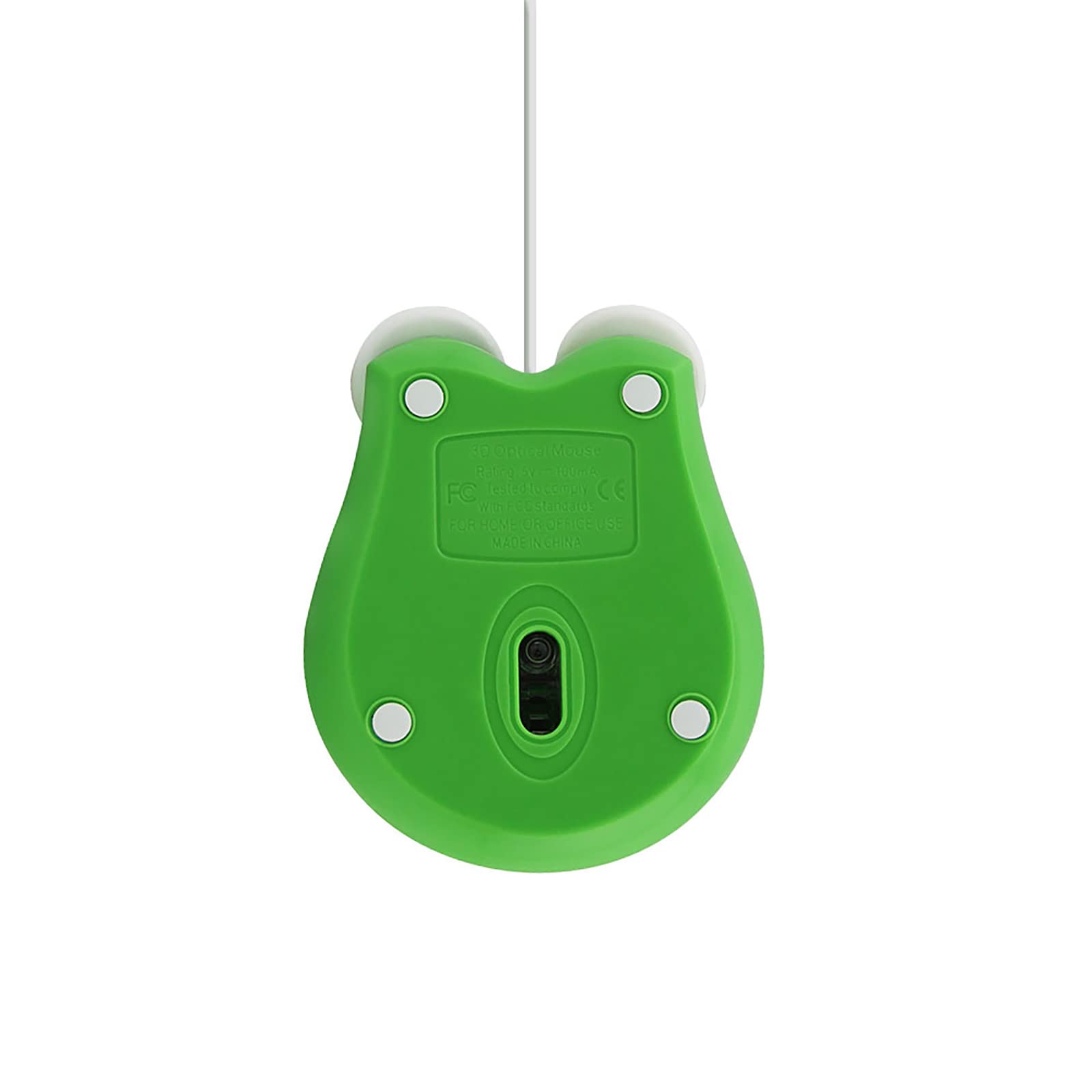 Sokelinn-six Wired Cute Mouse, USB Wired Mause for Kids with Lovely Cartoon Shaped, 1600PDI 3 Buttons Ergonomic Mini Mice for PC Laptop Desktop (Green Frog)