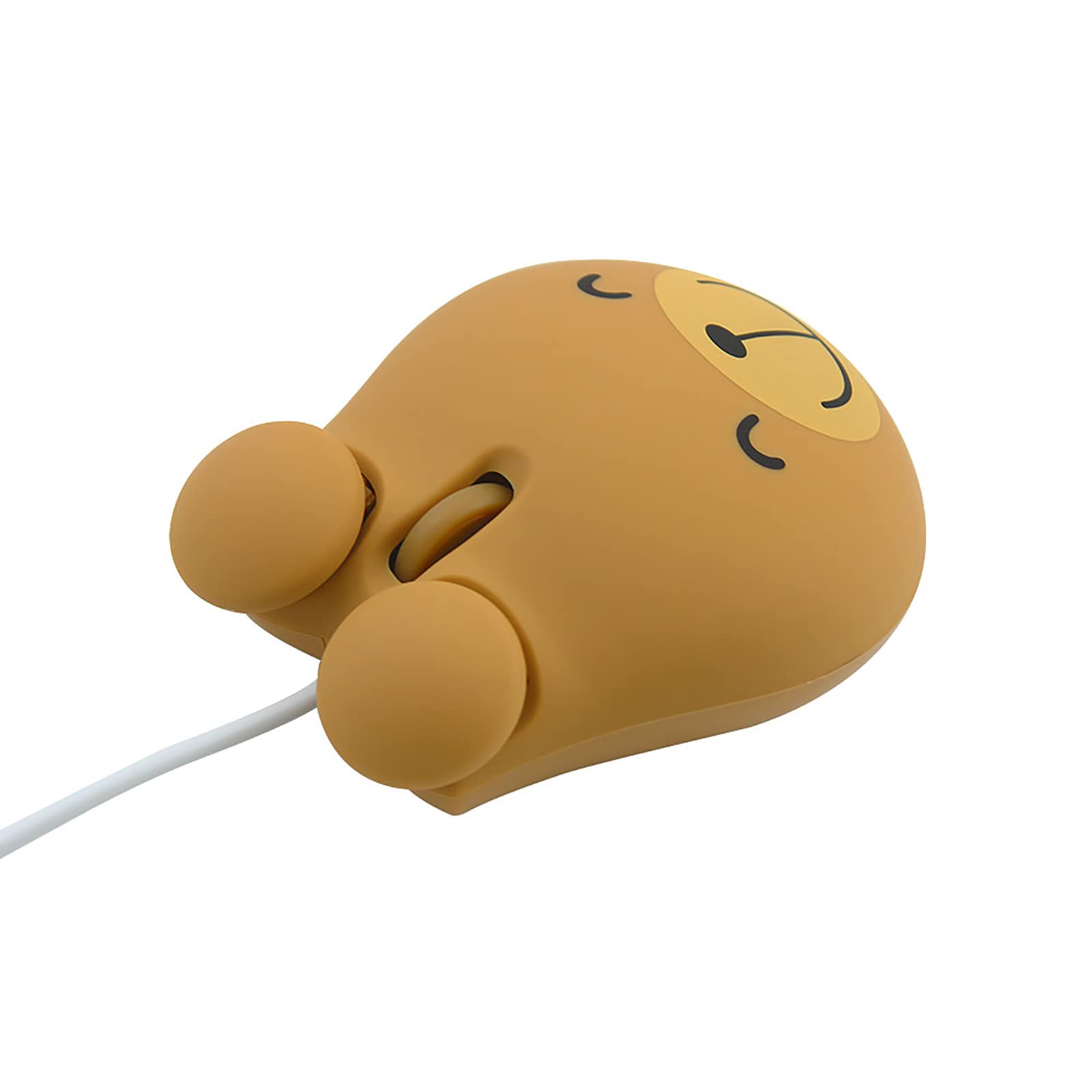 Sokelinn-six Wired Cute Mouse, USB Wired Mause for Kids with Lovely Cartoon Shaped, 1600PDI 3 Buttons Ergonomic Mini Mice for PC Laptop Desktop (Brown Bear)