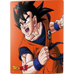 Skinit Decal Gaming Skin Compatible with PS5 Bundle - Officially Licensed Dragon Ball Z Goku Turtle School Uniform Design