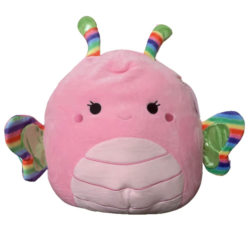 Squishmallow Official Kellytoy Bugs Insects & Creeping Things Soft Plush Squishy Toy Animals (Brielana Pink Butterfly, 12 Inch)