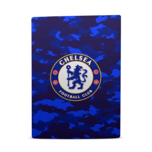 Head Case Designs Officially Licensed Chelsea Football Club Camouflage Art Vinyl Faceplate Sticker Gaming Skin Decal Cover Compatible with Sony Playstation 5 PS5 Digital Edition Console