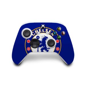 Head Case Designs Officially Licensed Chelsea Football Club Oversize Art Vinyl Sticker Gaming Skin Decal Cover Compatible With Xbox Series S Console and Controller Bundle