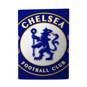 Head Case Designs Officially Licensed Chelsea Football Club Oversize Art Vinyl Faceplate Sticker Gaming Skin Decal Compatible With Sony PlayStation 5 PS5 Disc Edition Console & DualSense Controller