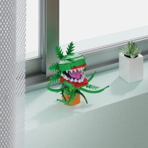 VONADO Audrey II Building Kit, Piranha Flower Little Shop of Horrors Building Toys, Cannibal Flower Building Blocks Toys, Christmas ?303Pcs?