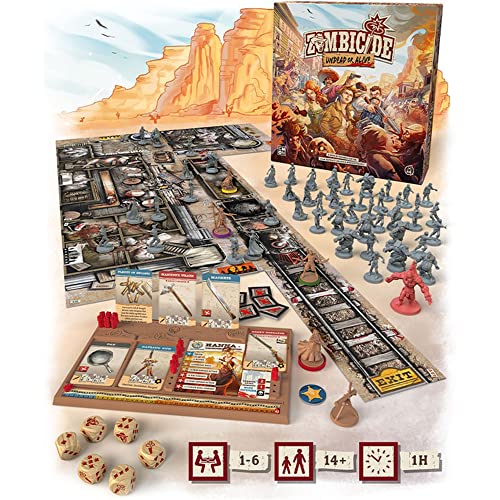 Zombicide: Undead or Alive Strategy Cooperative Game for Teens and Adults | Zombie Board Game | Ages 14+ | 1-6 Players | Avg. Playtime 1 Hour | Made by CMON