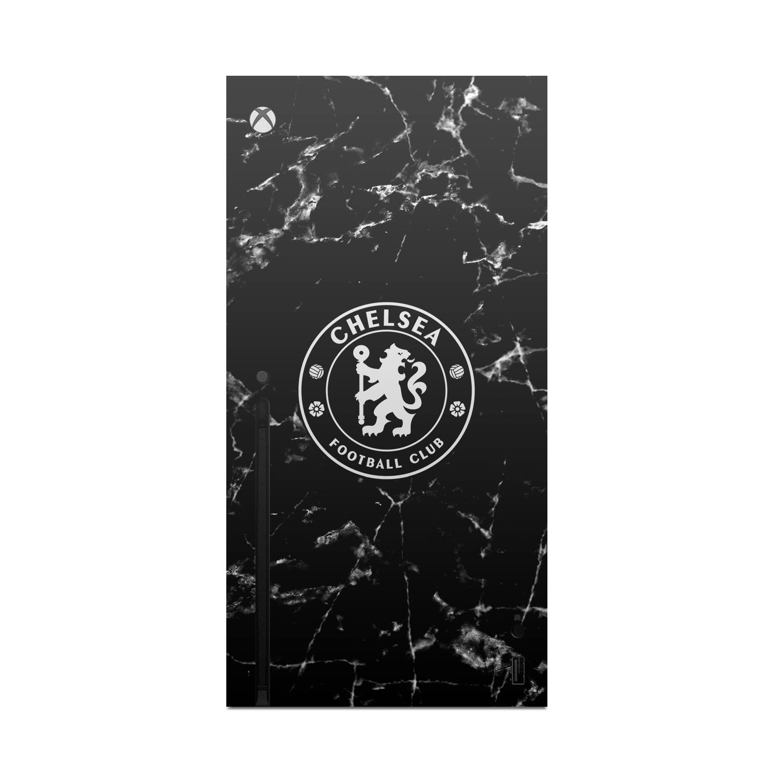 Head Case Designs Officially Licensed Chelsea Football Club Black Marble Art Vinyl Sticker Gaming Skin Decal Cover Compatible with Xbox Series X Console and Controller Bundle