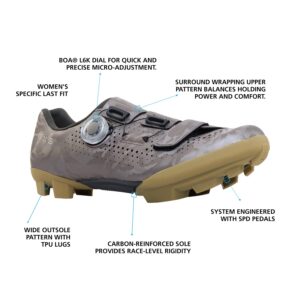 SHIMANO SH-RX600W Women’s Versatile Gravel Cycling Shoe, Sand Beige, 8.5-9 Women (EU 41)