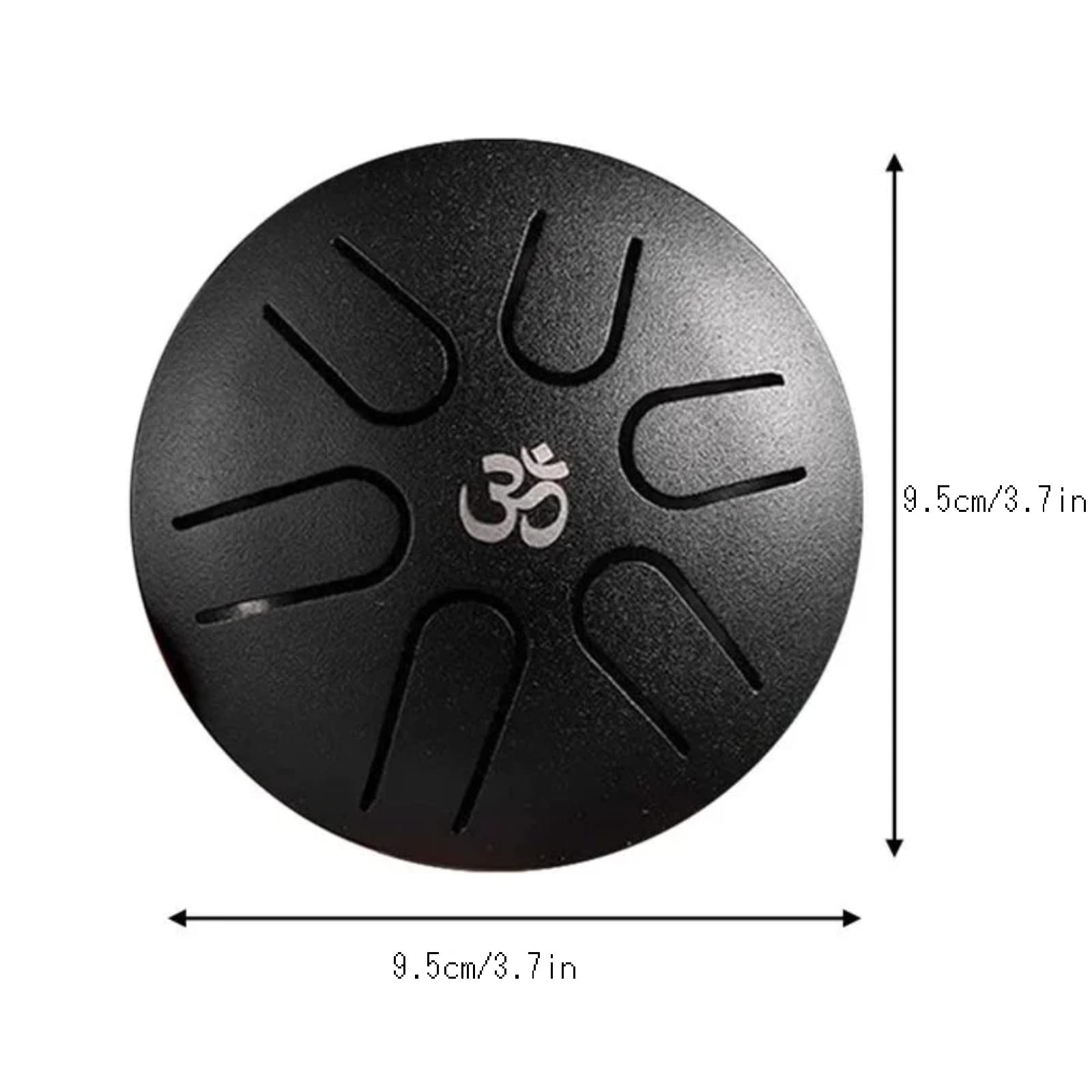 RnemiTe-amo Steel Tongue Drum 6 Notes 3.7 inch, Mini Micro Tongue Drum Percussion Instrument Handpan Drum, Mini Hand Drums Tank Drum-Musical Percussion Instrument, Concert Mind Healing Yoga G