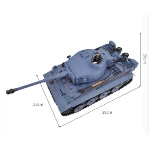 Adepe 2.4GHz 1/16 RC Tanks Simulation of Smoke Emission Sound Effect Army Tank Toys Simulation Remote Control Vehicles Model with Sound and Light RC Military Toys RTR for Kids (with Two Batteries)