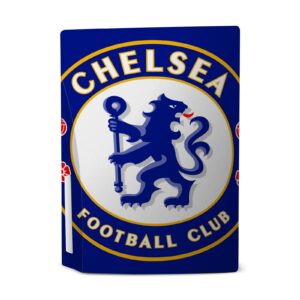 Head Case Designs Officially Licensed Chelsea Football Club Oversize Art Vinyl Faceplate Sticker Gaming Skin Decal Compatible With Sony PlayStation 5 PS5 Disc Edition Console & DualSense Controller