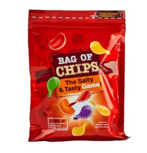 blue orange games bag of chips board game - family or adult party strategy board game for 2 to 5 players. recommended for ages 8 & up.