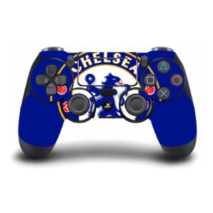 Head Case Designs Officially Licensed Chelsea Football Club Oversize Art Vinyl Sticker Gaming Skin Decal Cover Compatible with Sony Playstation 4 PS4 Pro Console and DualShock 4 Controller