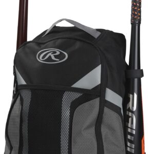 Rawlings | R200G Backpack Equipment Bag | Youth Baseball & Softball | Grey