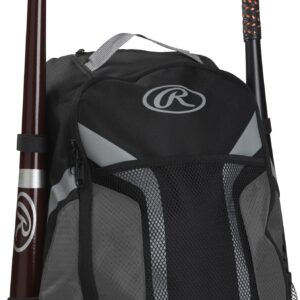 Rawlings | R200G Backpack Equipment Bag | Youth Baseball & Softball | Grey