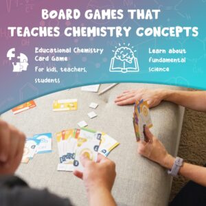 Genius Games Ion: A Compound Building Game (2nd Edition) - A Chemistry Card Drafting Game About Cations, Anion, Noble Gases - Science Accurate Board Game for High School Students, Teachers and Adults