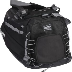 Rawlings | MACH Hyrbid Backpack/Duffle Equipment Bag | Baseball & Softball | Black