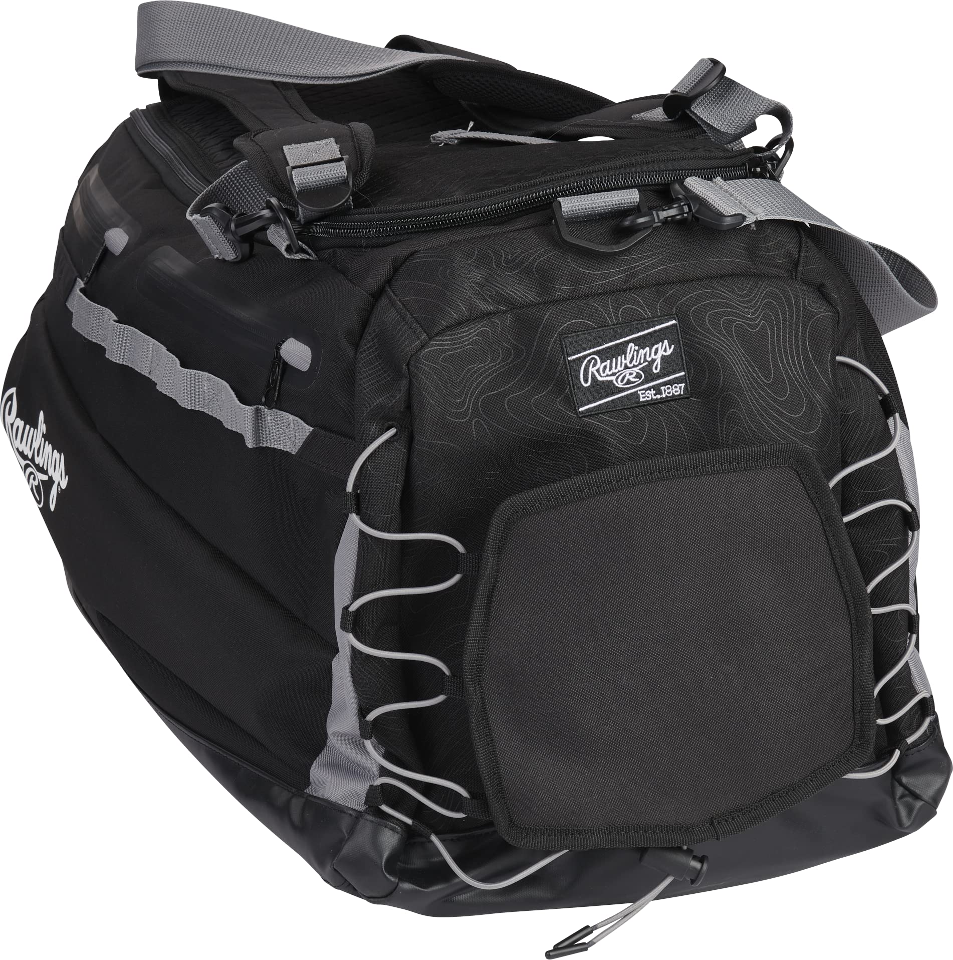 Rawlings | MACH Hyrbid Backpack/Duffle Equipment Bag | Baseball & Softball | Black