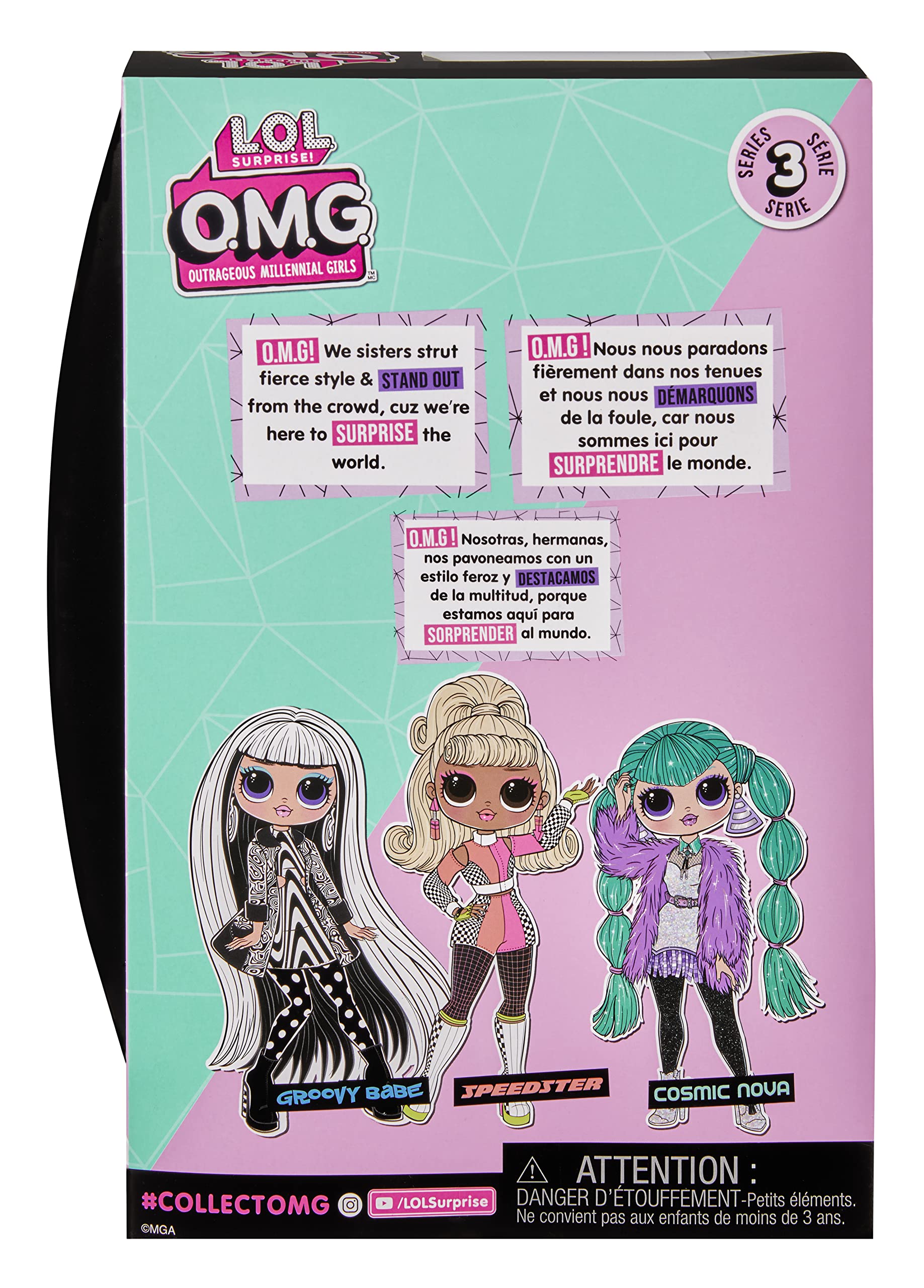 L.O.L. Surprise! O.M.G. Cosmic Nova Fashion Doll with Multiple Surprises and Fabulous Accessories – Great Gift for Kids Ages 4+