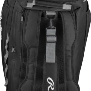 Rawlings | MACH Hyrbid Backpack/Duffle Equipment Bag | Baseball & Softball | Black