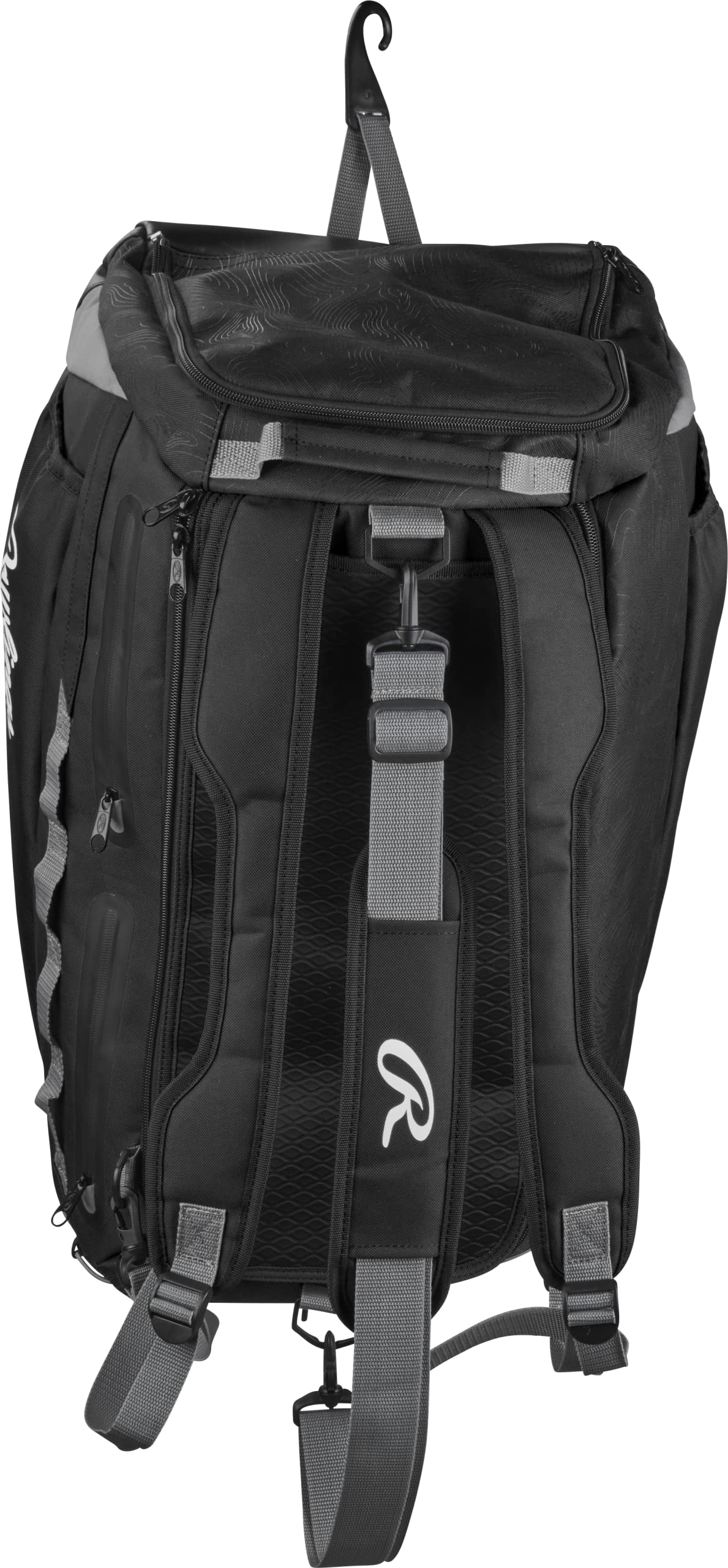 Rawlings | MACH Hyrbid Backpack/Duffle Equipment Bag | Baseball & Softball | Black