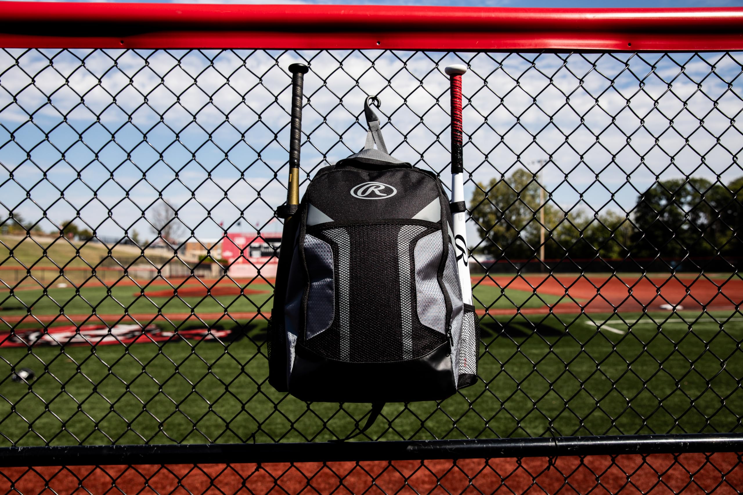 Rawlings | R200G Backpack Equipment Bag | Youth Baseball & Softball | Grey