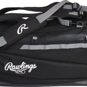 Rawlings | MACH Hyrbid Backpack/Duffle Equipment Bag | Baseball & Softball | Black