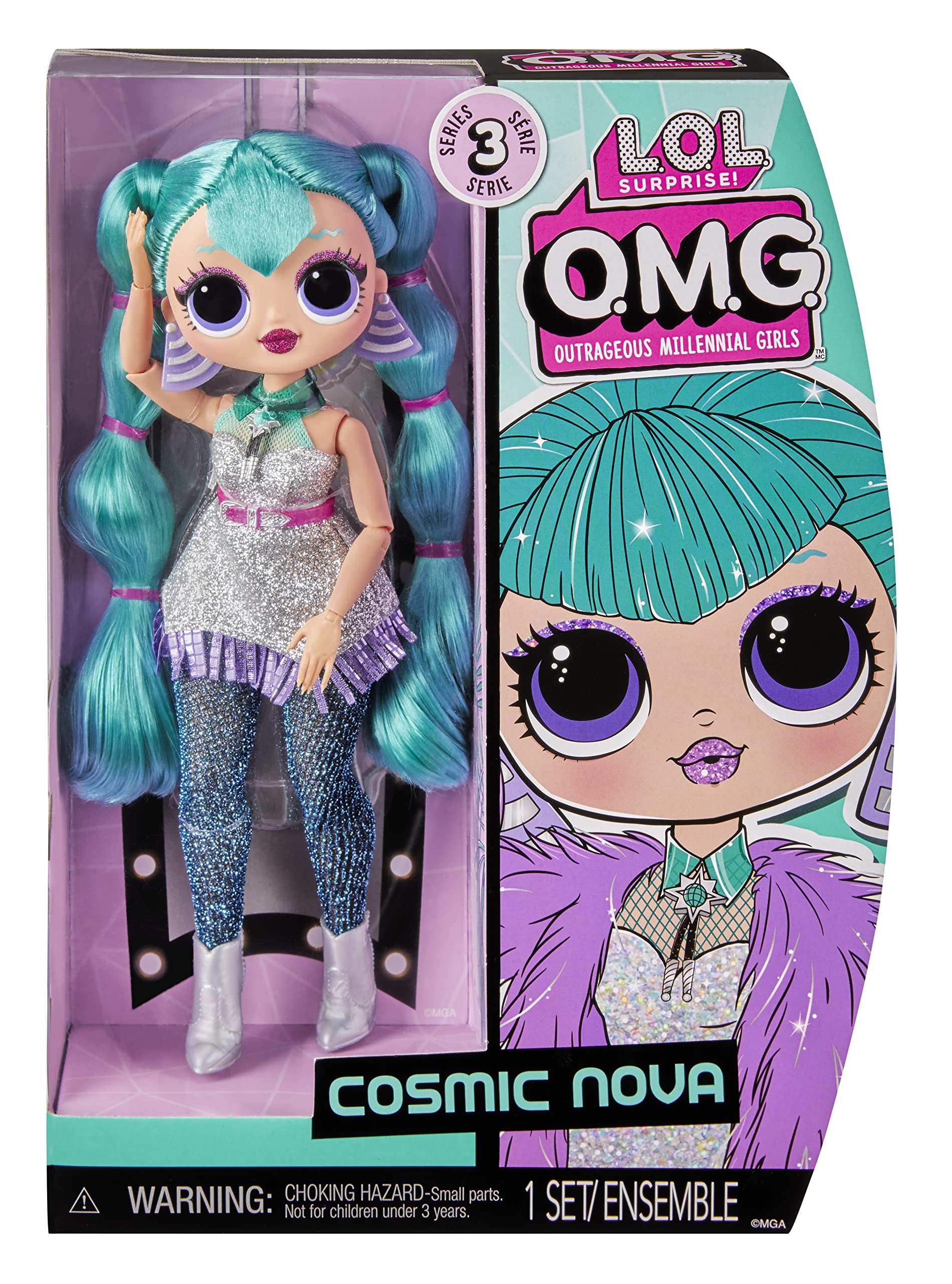 L.O.L. Surprise! O.M.G. Cosmic Nova Fashion Doll with Multiple Surprises and Fabulous Accessories – Great Gift for Kids Ages 4+