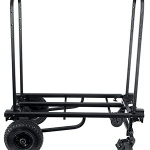 Rockville Rock Cart Pro DJ Equipment Transport Roller Car w/(3) Bags+Floor+Shelf