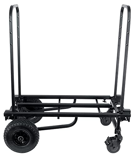 Rockville Rock Cart Pro DJ Equipment Transport Roller Car w/(3) Bags+Floor+Shelf