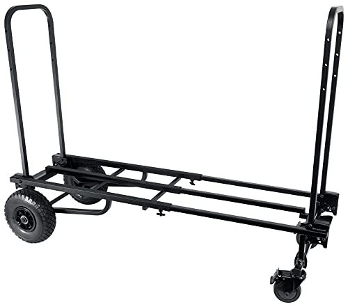 Rockville Rock Cart Pro DJ Equipment Transport Roller Car w/(3) Bags+Floor+Shelf