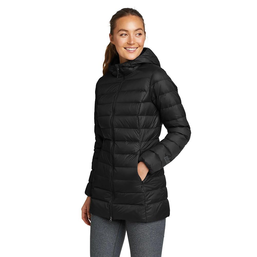 Eddie Bauer Women's CirrusLite Down Parka, Black, Medium