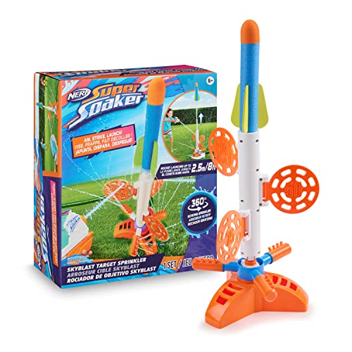 NERF Super Soaker SkyBlast Target Sprinkler for Kids Outdoor Play – Summer Water Games