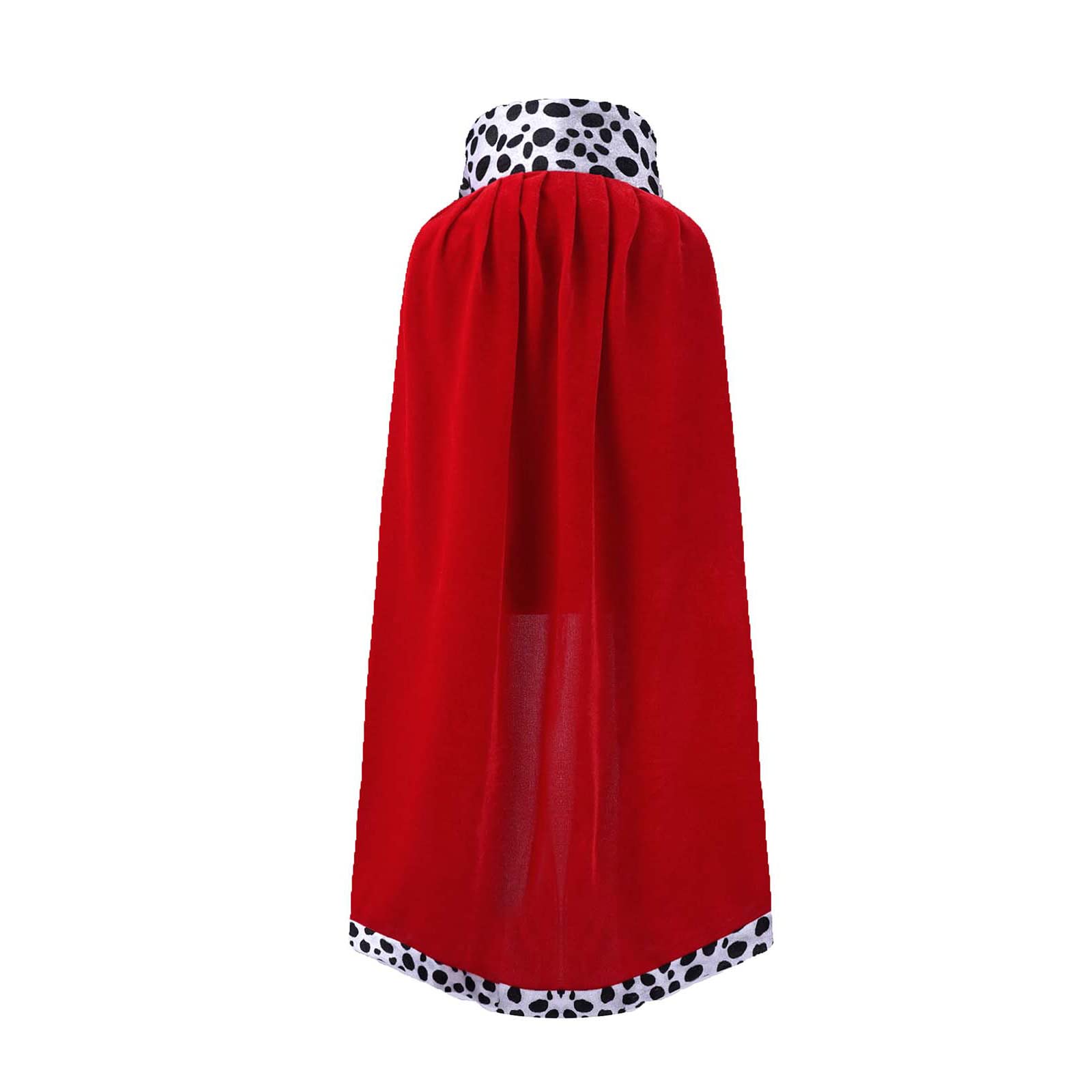 2 Pack King Cloak Crown Costume Set for Kids, Halloween King Prince Cosplay Costume Red Cloak Cape and Gold Crown for Halloween Party Kids Party Dress Up Supplies