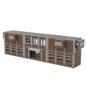 Audio WW2 Military Scene Military Buildings - WW2 Military Weapons Warehouse Military Base Building Block, Military Sets Compatible with Lego, 682 pcs