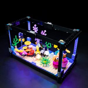 lighting kit for 31122 creator fish tank building decor, decoration led lights for lego 31122 building blocks model (not include the lego set)