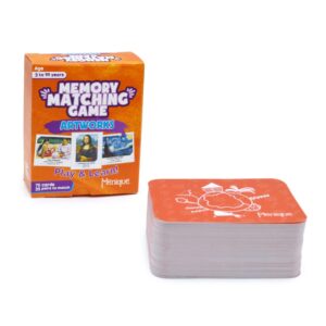 Menique. Memory Matching Game. Famous Paintings Game. 35 Pairs to Match.